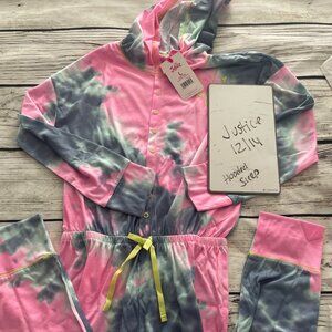 New Justice size 12/14 hooded loungewear